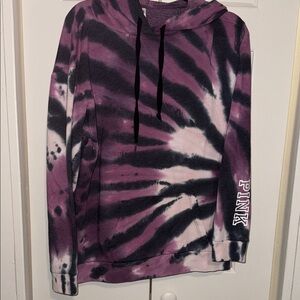 PINK Victoria's Secret Purple and Gray Hoodie